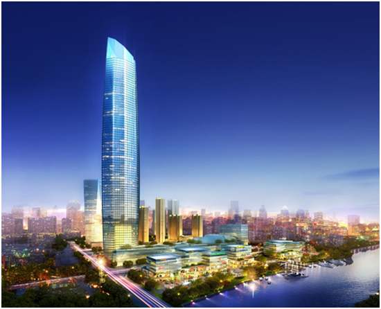 广东深圳由恒大打造新地标大厦,建筑高400米,面积34.3万平方米