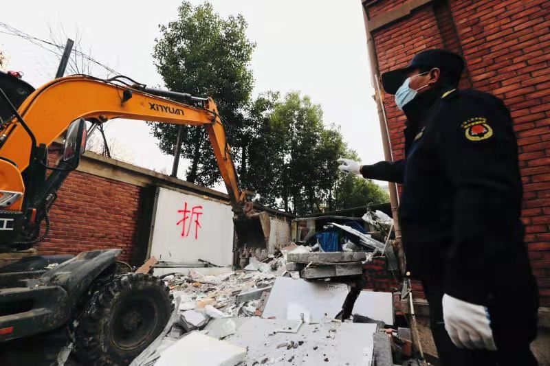 合肥庐阳区累计拆除违法建筑面积近18万平方米